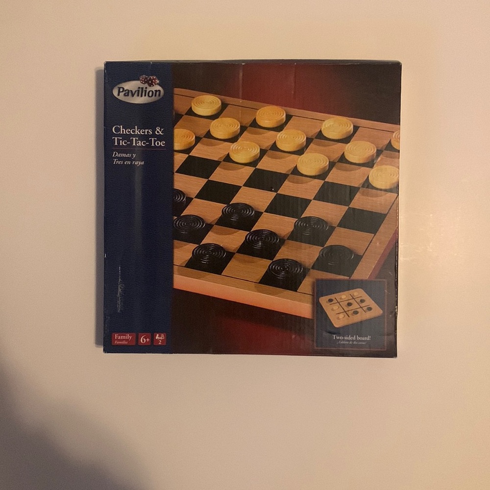 Pavilion Checkers & Tic-Tac-Toe.